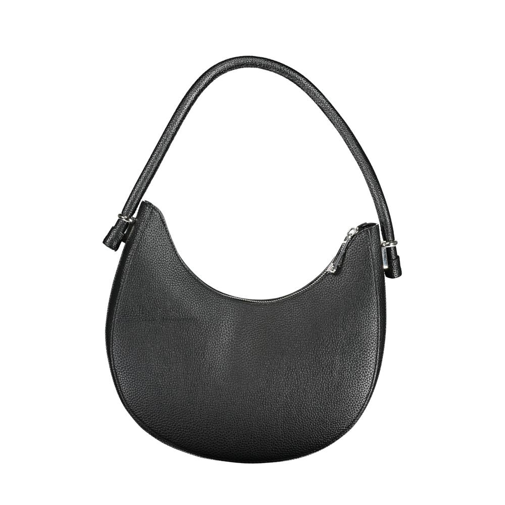 Tommy Hilfiger Black Polyurethane Women Handbag | Regal Royce