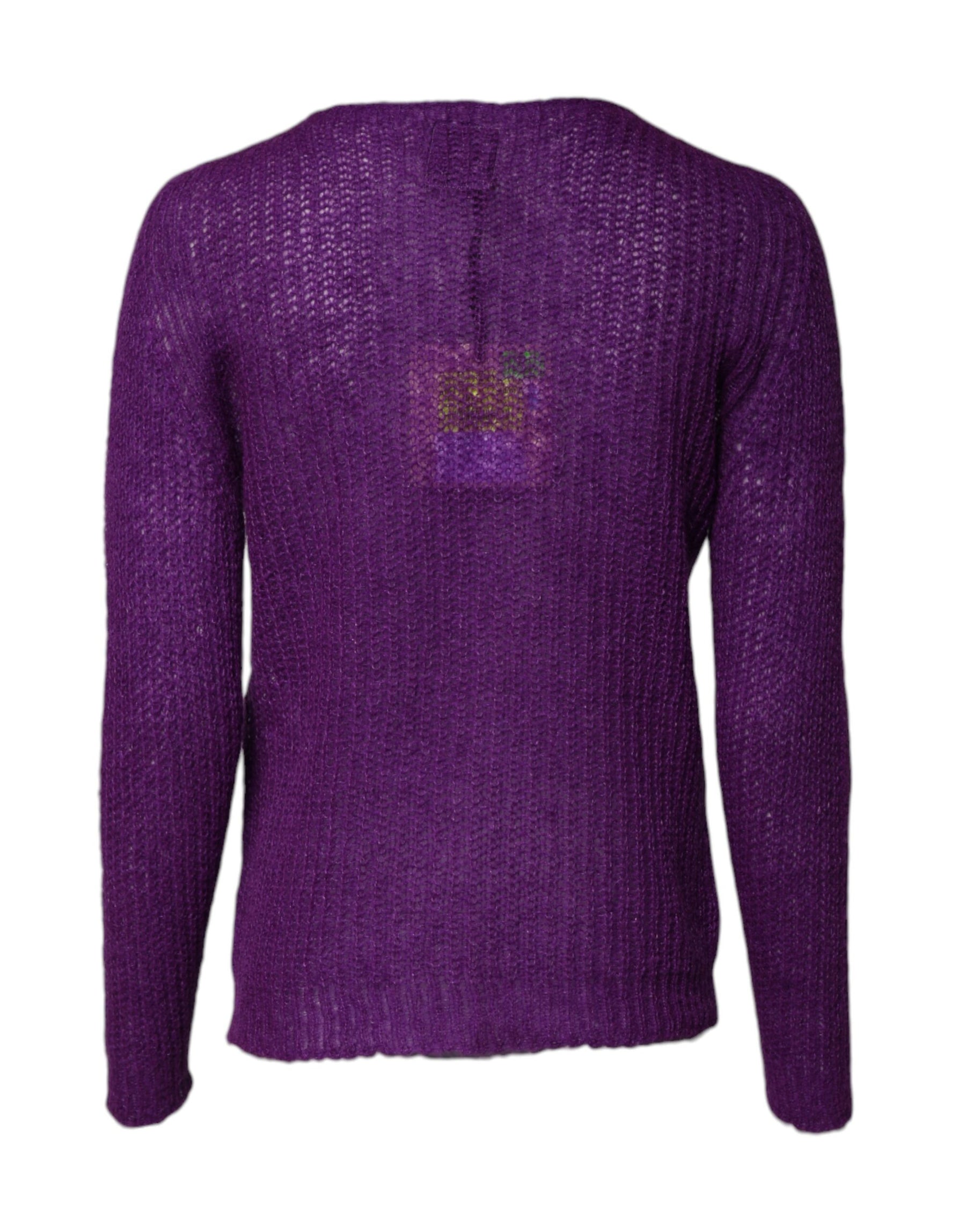 PINK MEMORIES Violet Knitted Long Sleeves Round Neck Sweater | Regal Royce