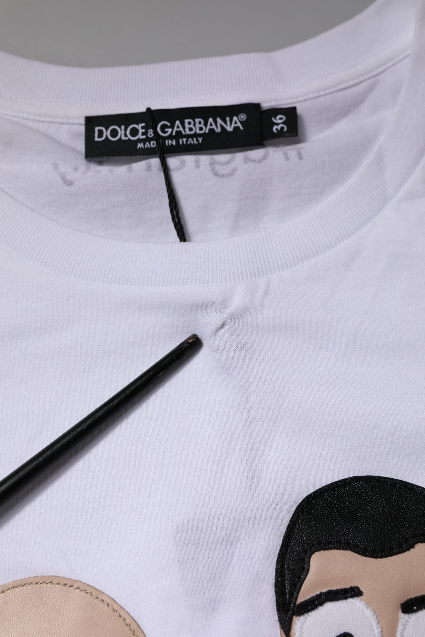 Dolce & Gabbana White #DGFAMILY Embroidery Cotton T-shirt | Regal Royce