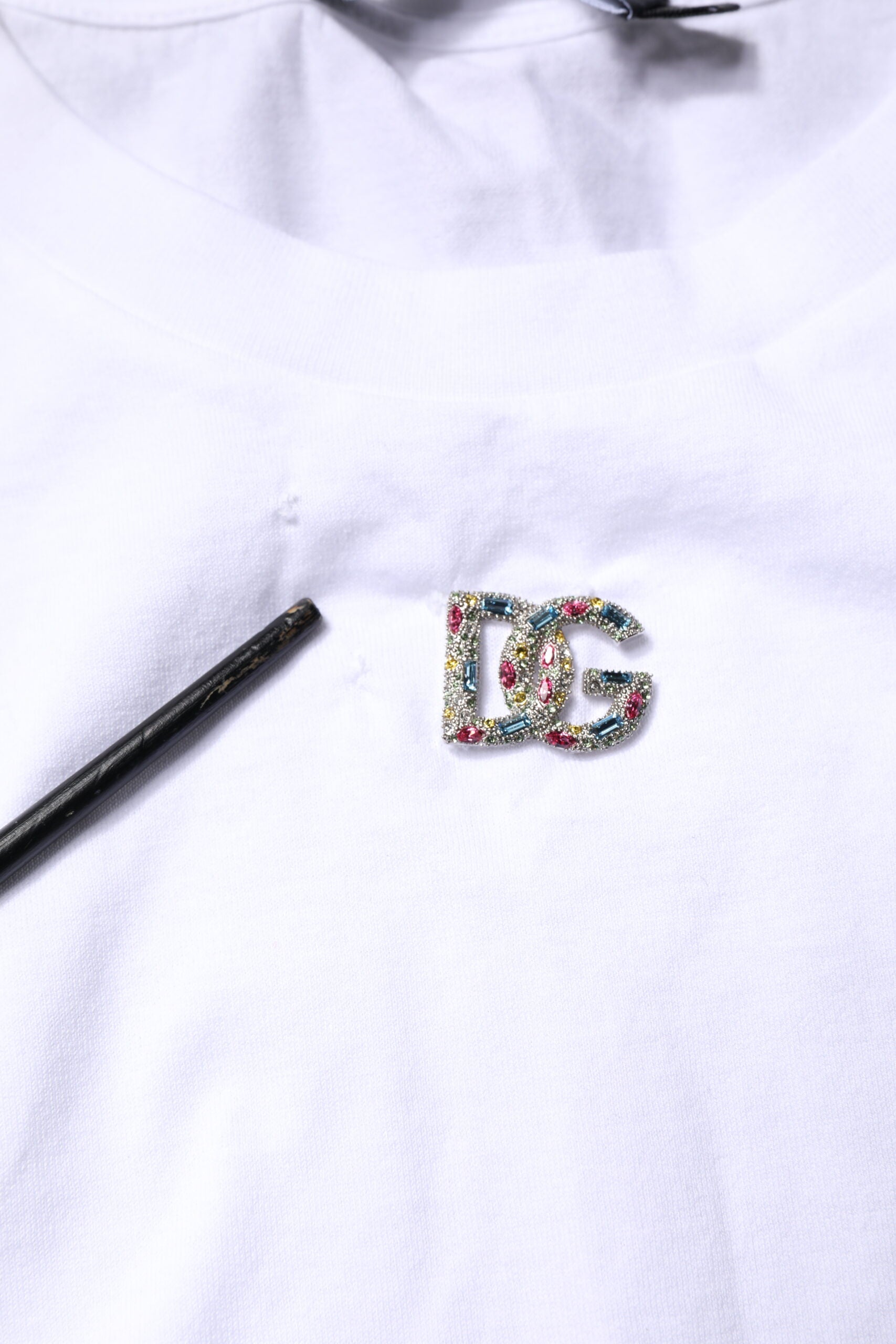 Dolce & Gabbana White Cotton Sleeveless Round Neck Tank Top | Regal Royce