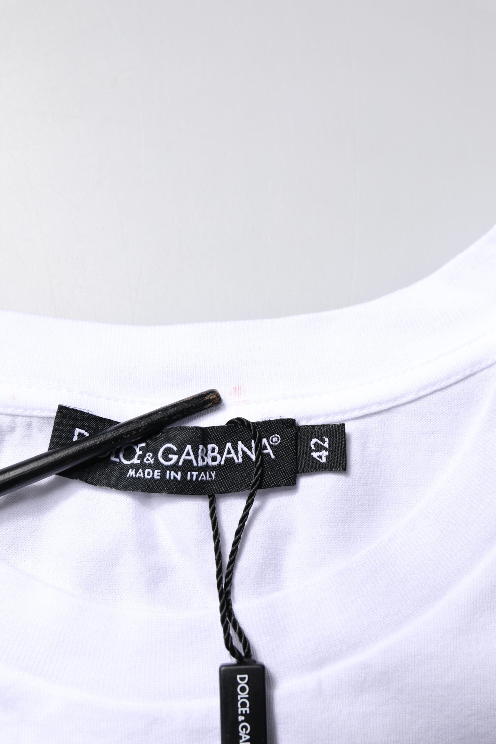 Dolce & Gabbana White Cotton Sleeveless Round Neck Tank Top | Regal Royce