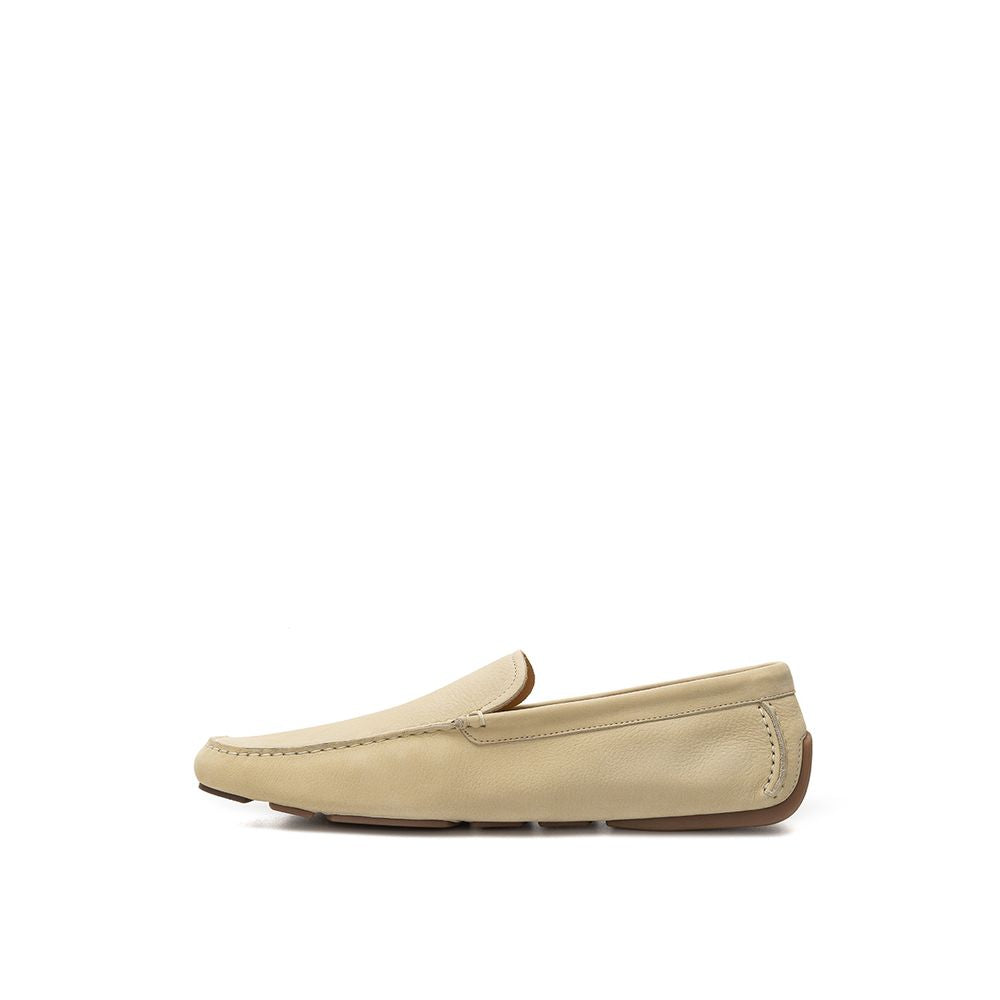 Bally Beige Leather Moccassin | Regal Royce