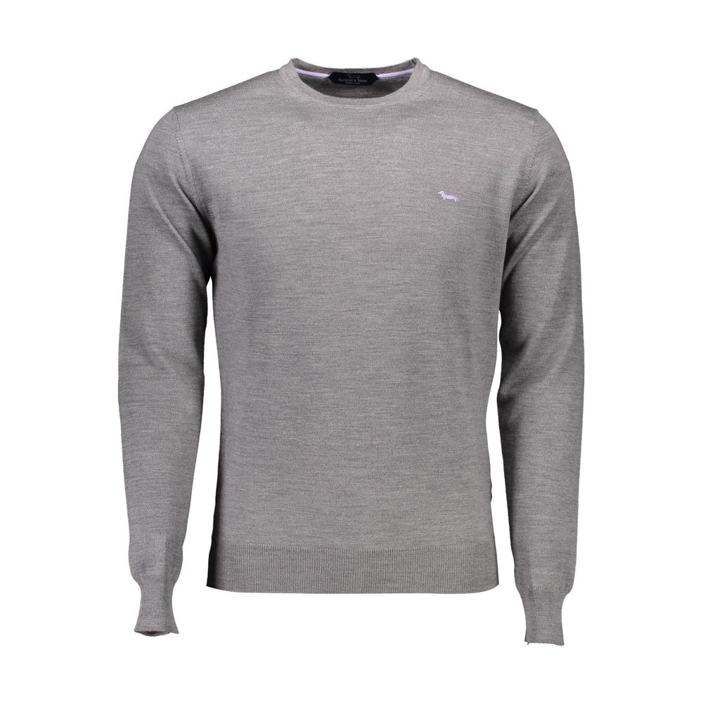 Harmont & Blaine Grigio Wool Men Sweater | Regal Royce