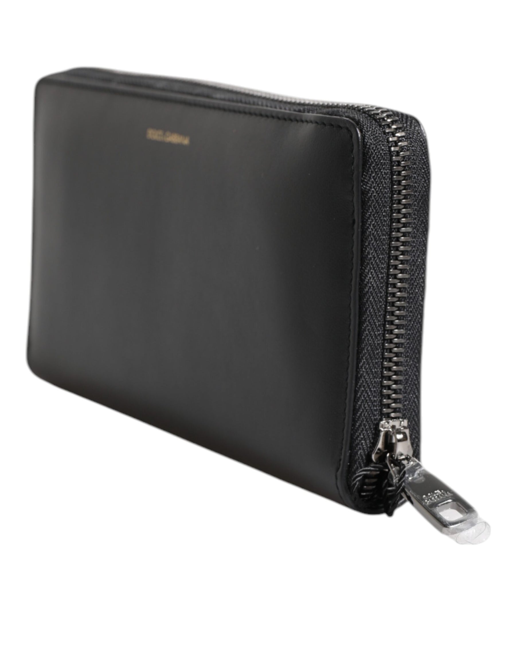 Dolce & Gabbana Black Blue Exotic Leather Embossed Continental Wallet | Regal Royce