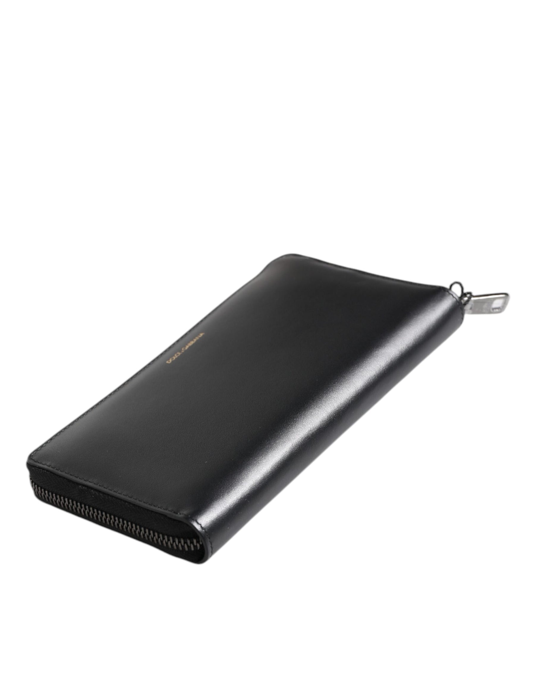 Dolce & Gabbana Black Blue Exotic Leather Embossed Continental Wallet | Regal Royce