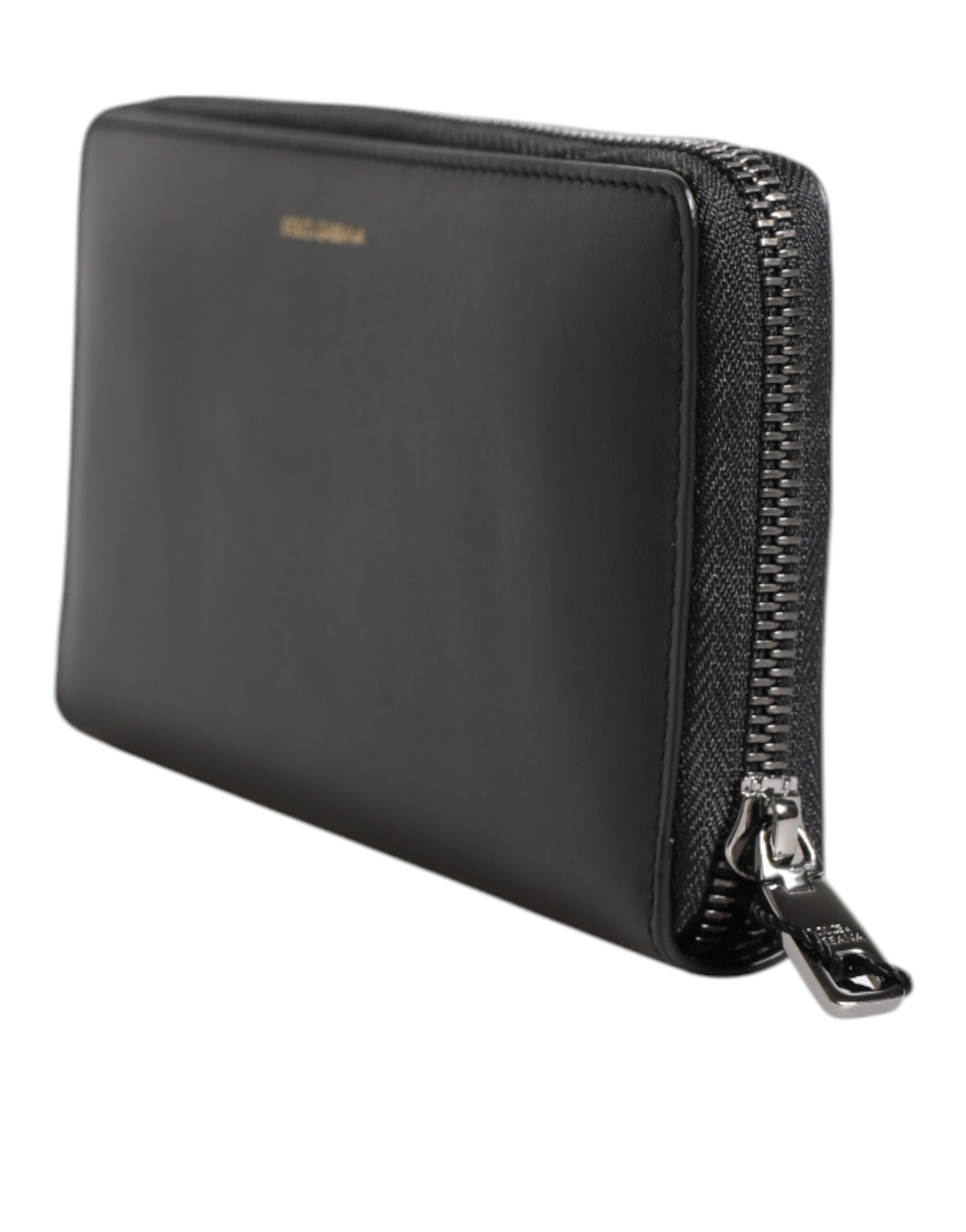 Dolce & Gabbana Black Blue Exotic Leather Embossed Continental Wallet | Regal Royce