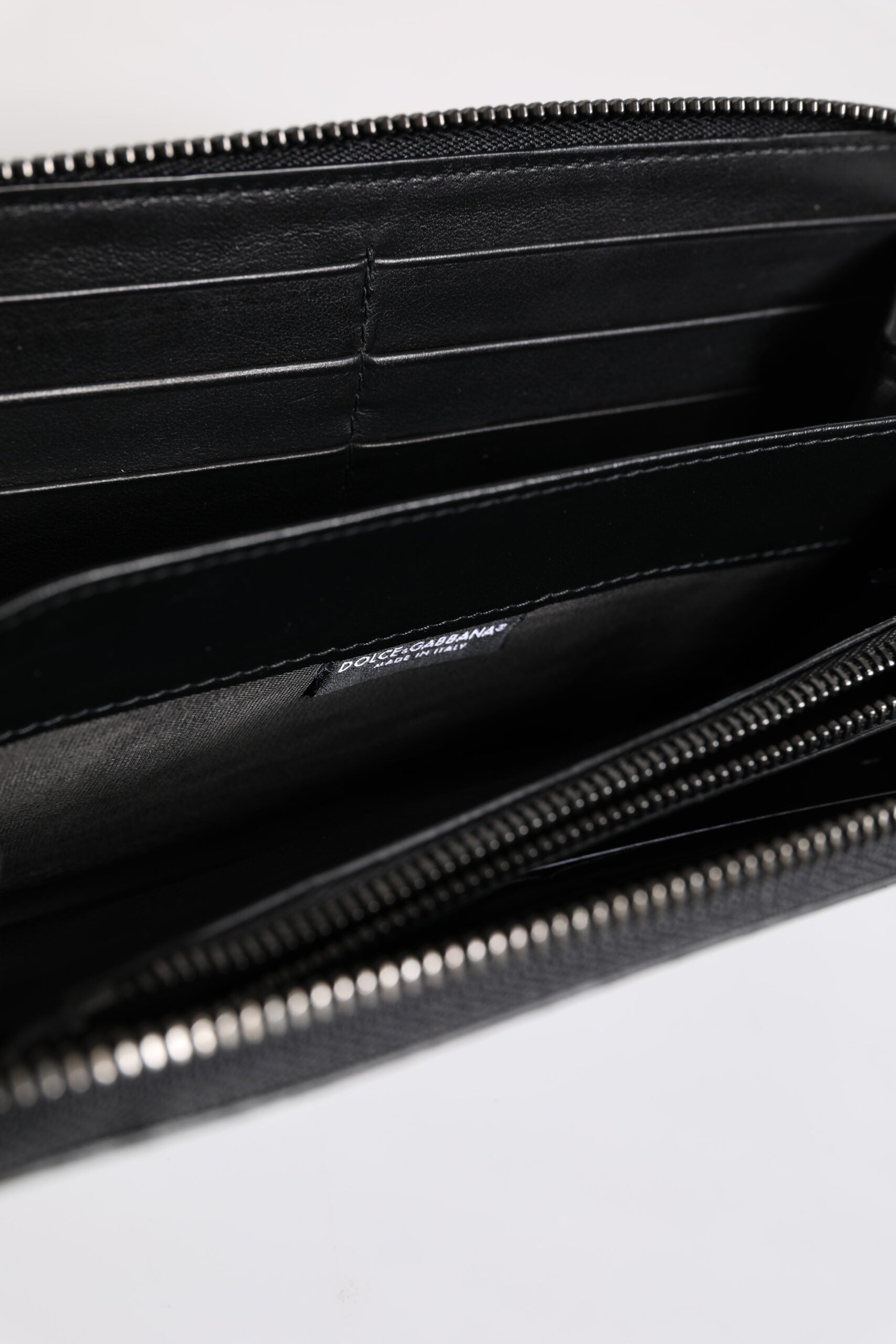 Dolce & Gabbana Black Blue Exotic Leather Embossed Continental Wallet | Regal Royce