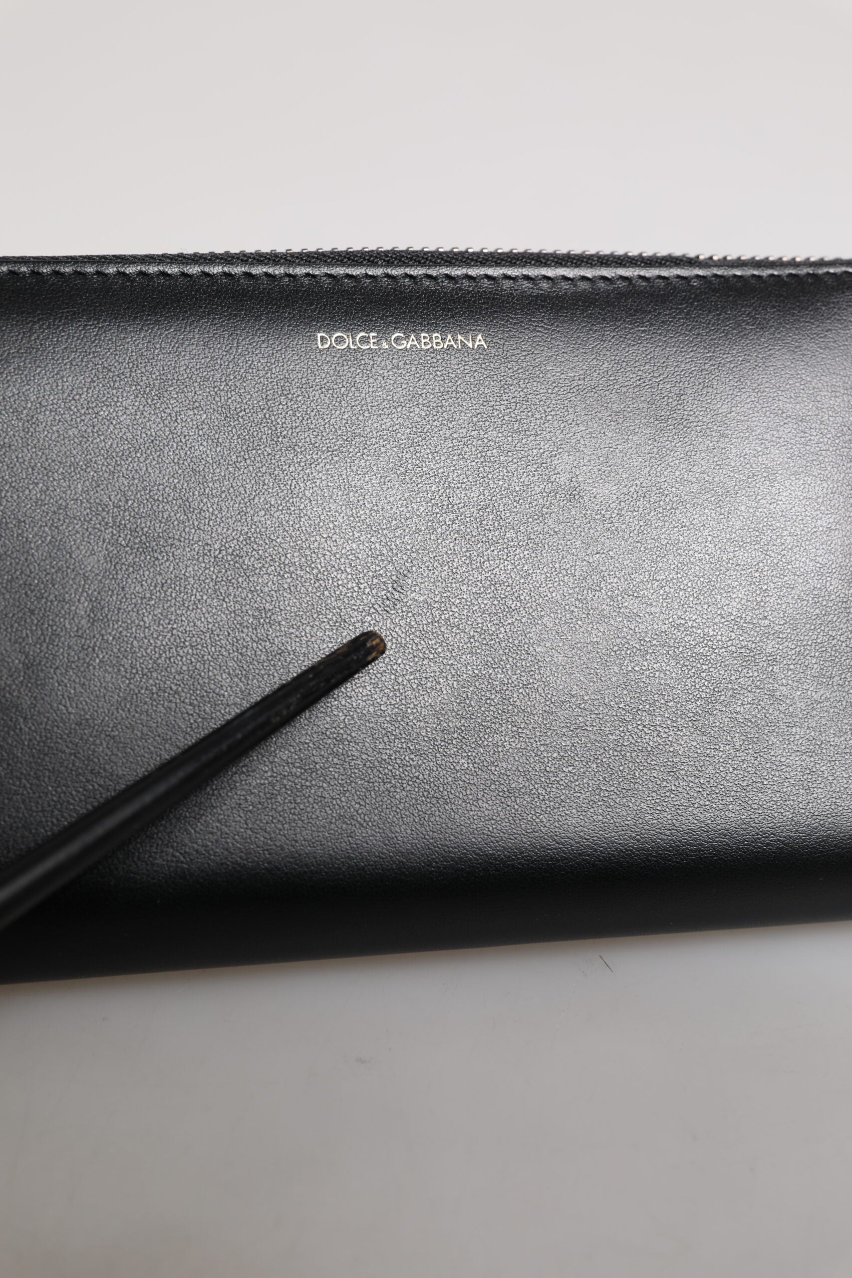 Dolce & Gabbana Black Blue Exotic Leather Embossed Continental Wallet | Regal Royce