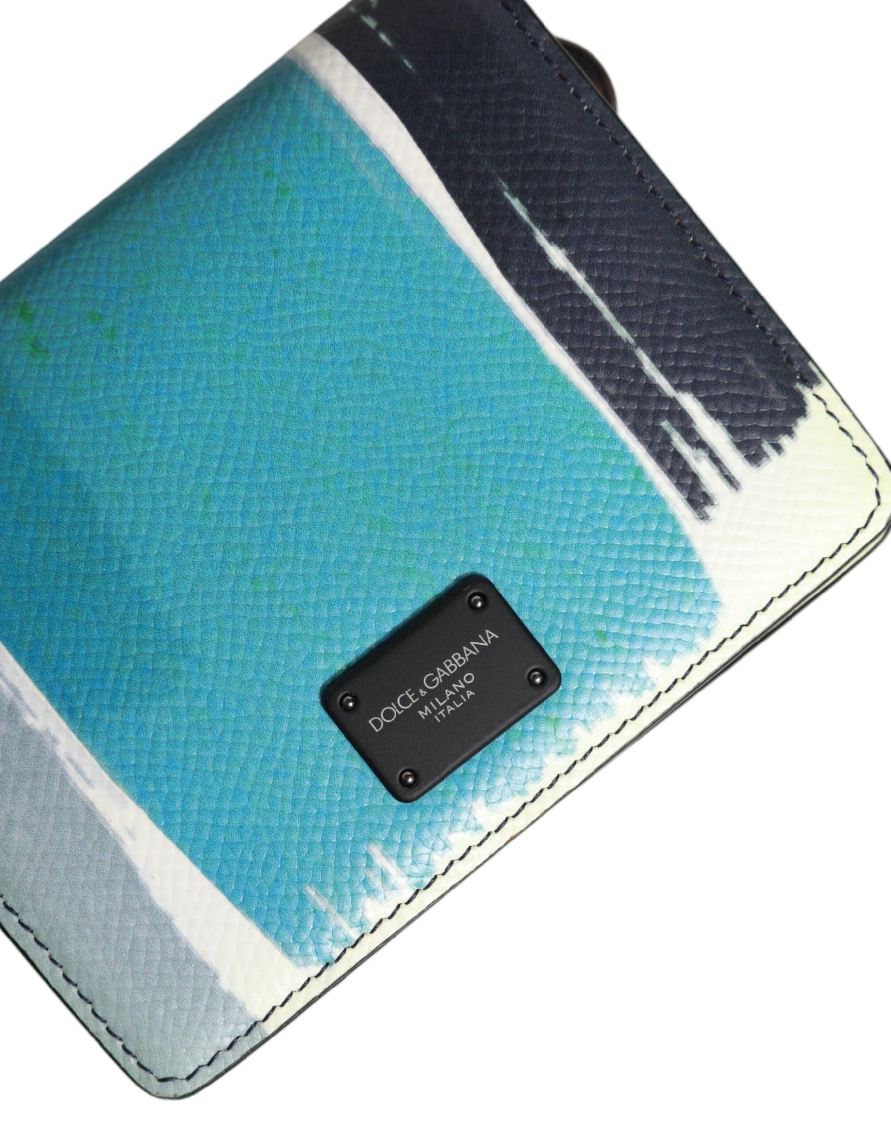 Dolce & Gabbana Multicolor Leather DG Logo Bifold Card Holder Wallet | Regal Royce