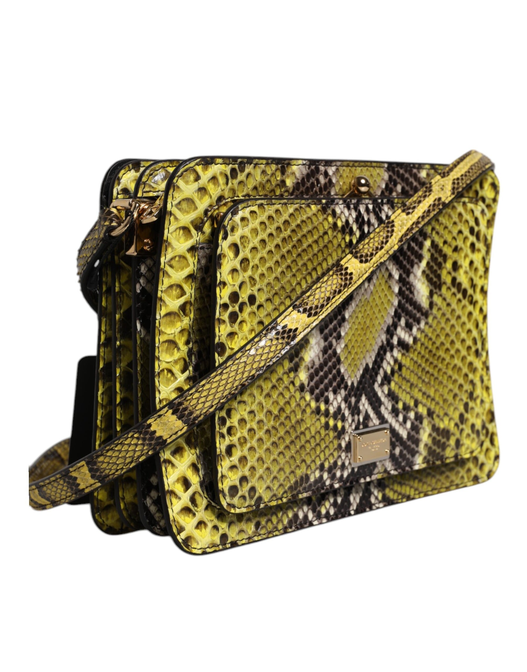 Dolce & Gabbana Green Exotic Leather DG Plaque Crossbody Clutch Bag | Regal Royce