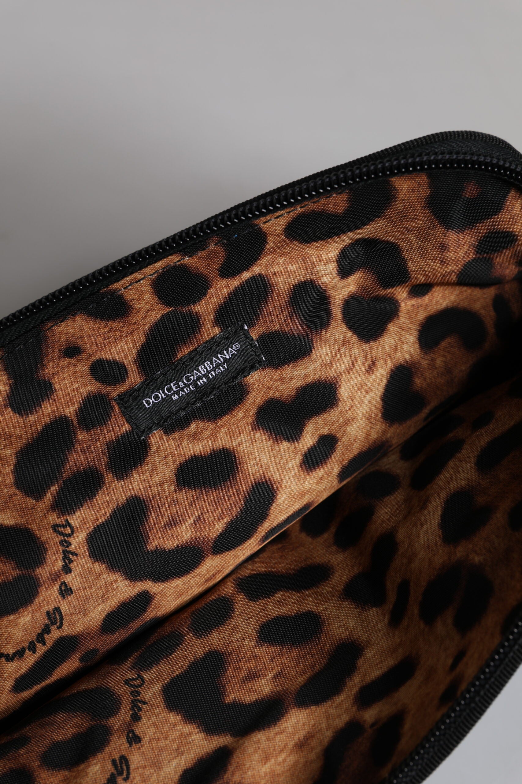 Dolce & Gabbana Blue DG Logo Print Clutch Zip Borse Pouch Bag | Regal Royce