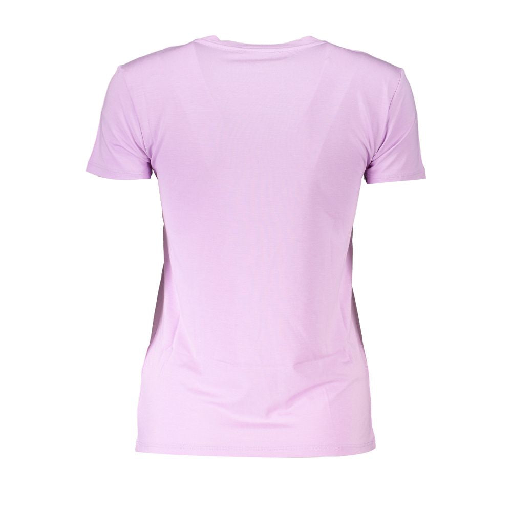 Patrizia Pepe Purple Organic Cotton Women T-Shirt | Regal Royce