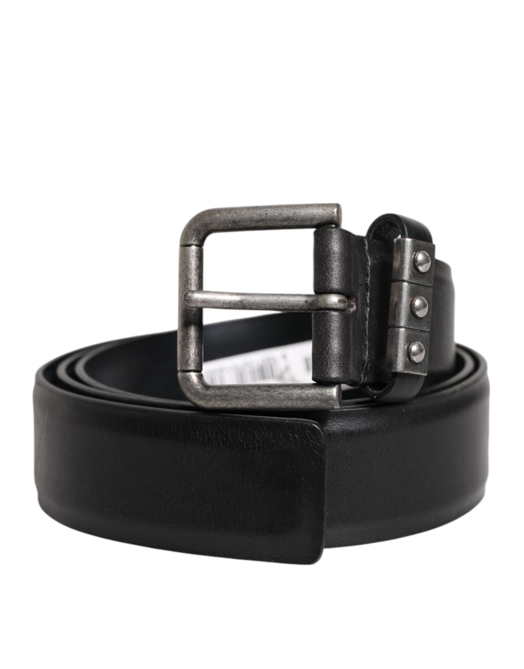 Dolce & Gabbana Black Leather Metal Buckle Classic Belt | Regal Royce