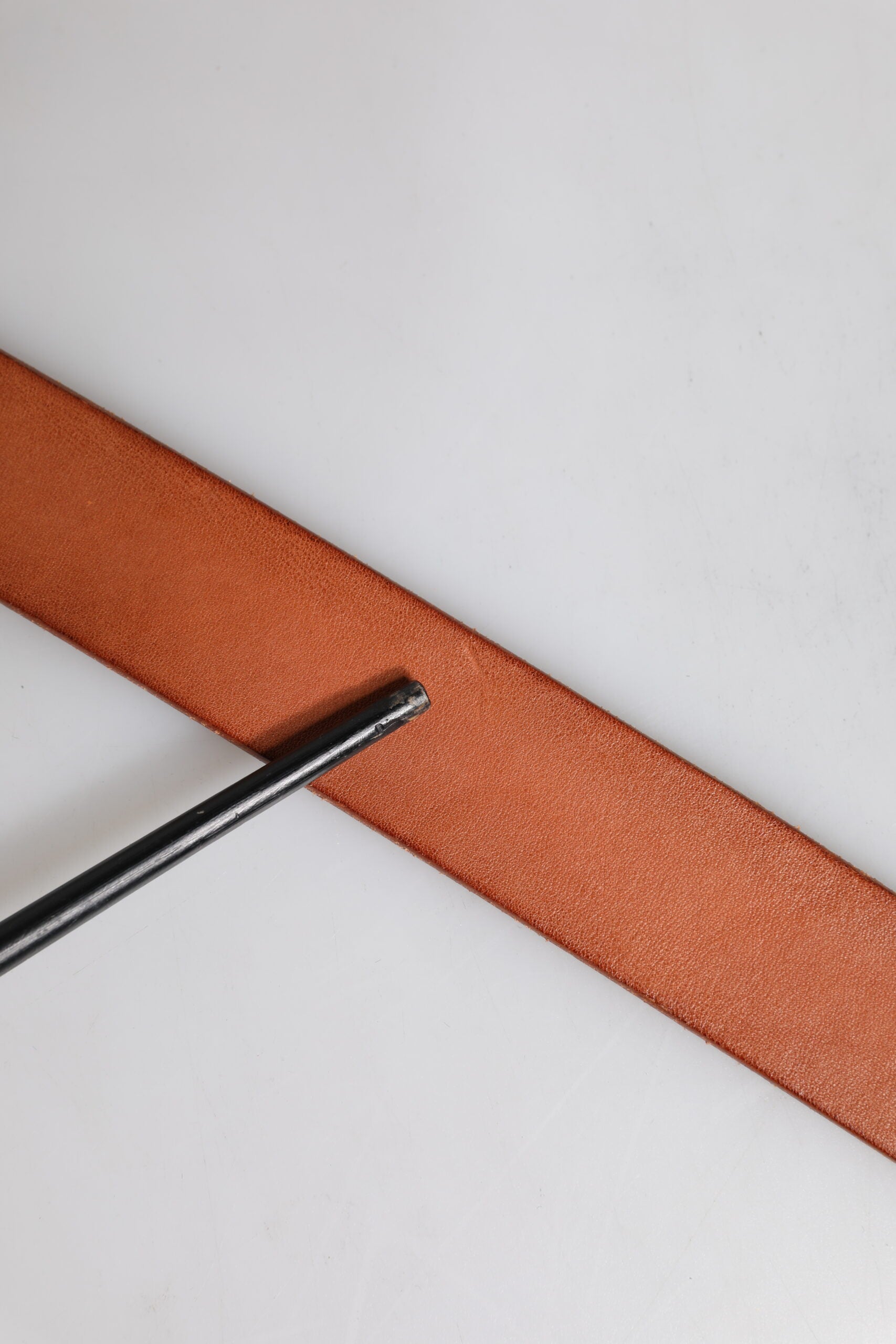 Dolce & Gabbana Brown Leather Gold Metal Baroque Buckle Belt | Regal Royce