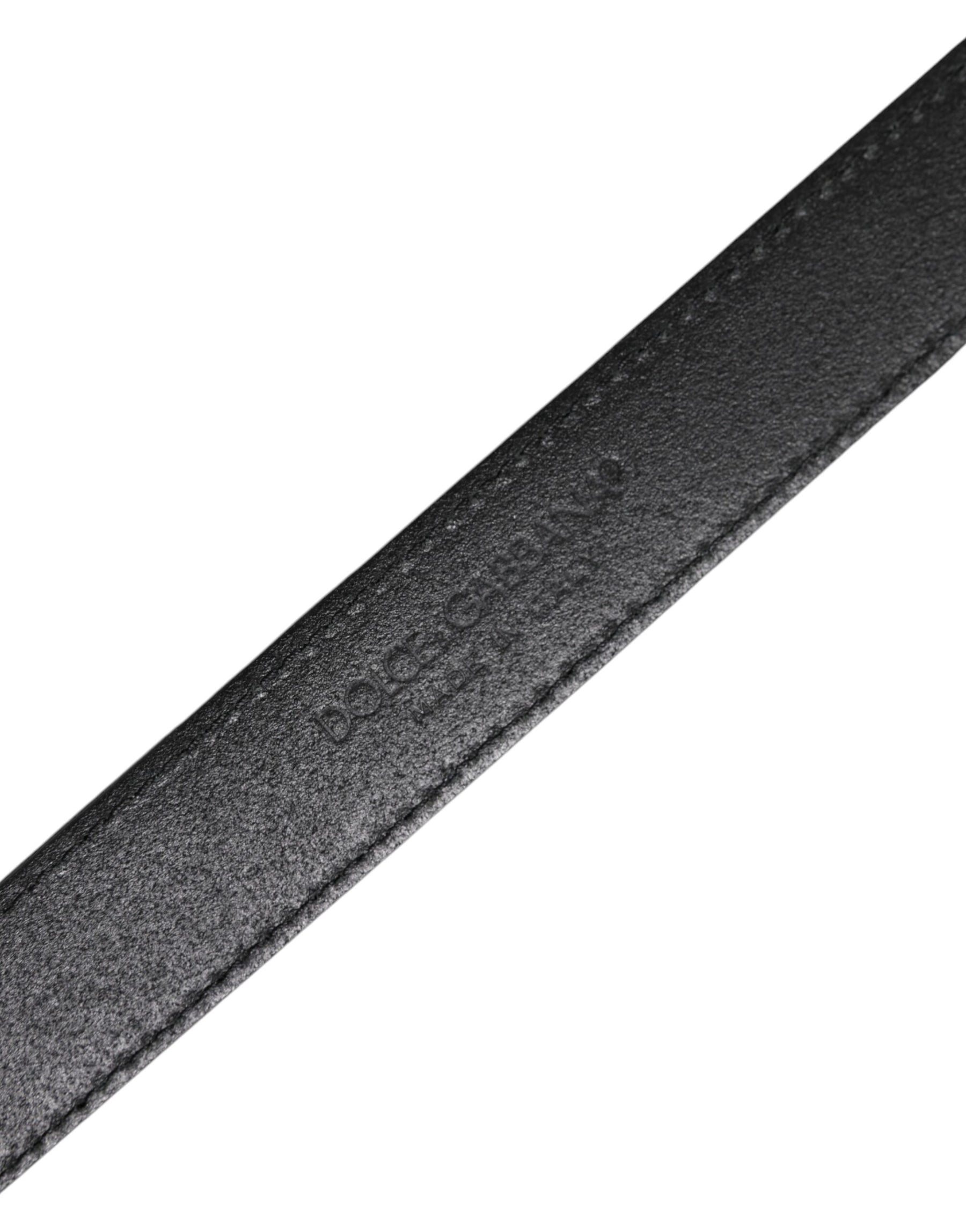 Dolce & Gabbana Multicolor Jacquard Leather Logo Buckle Belt | Regal Royce