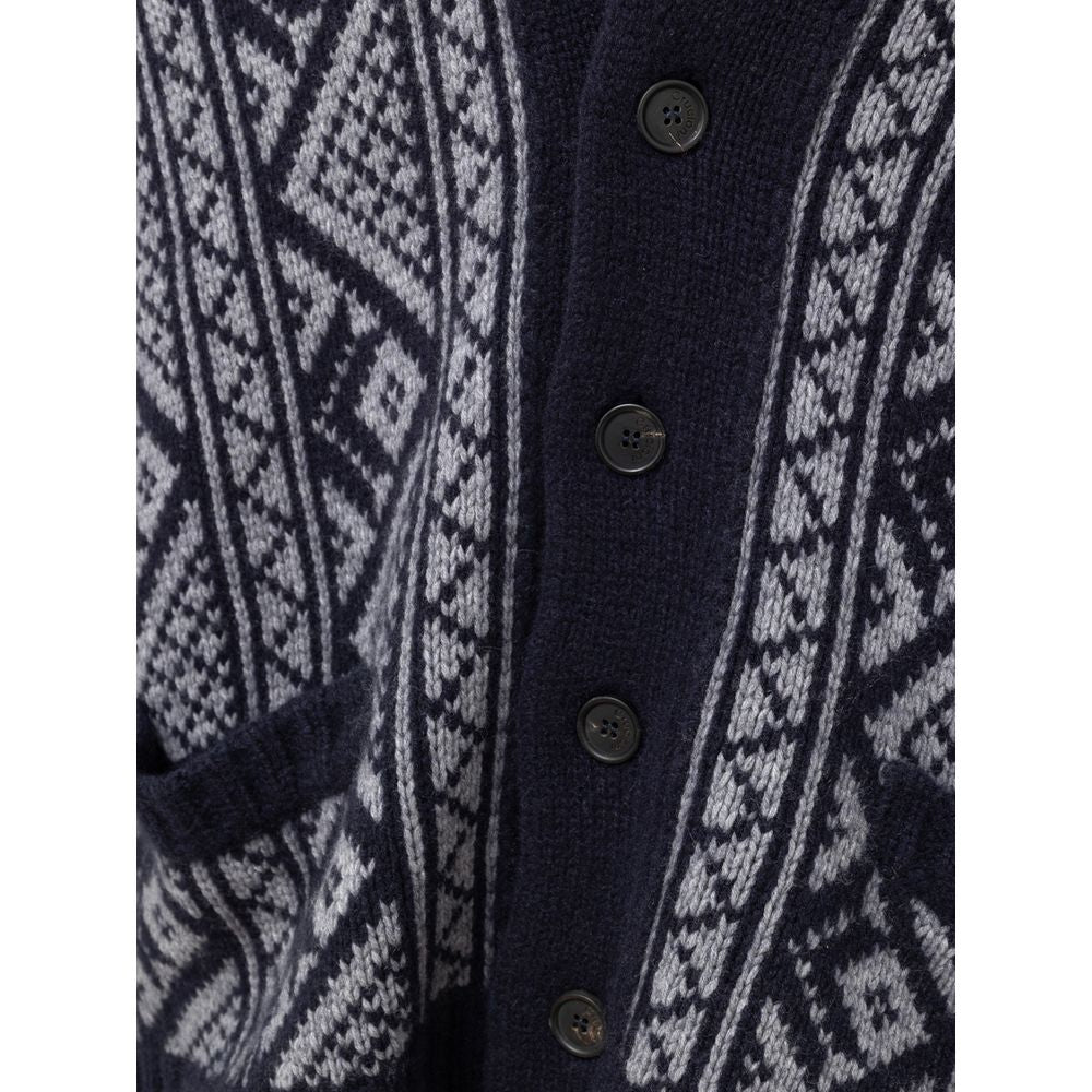 Cruciani Bicolor Cashmere Cardigan | Regal Royce