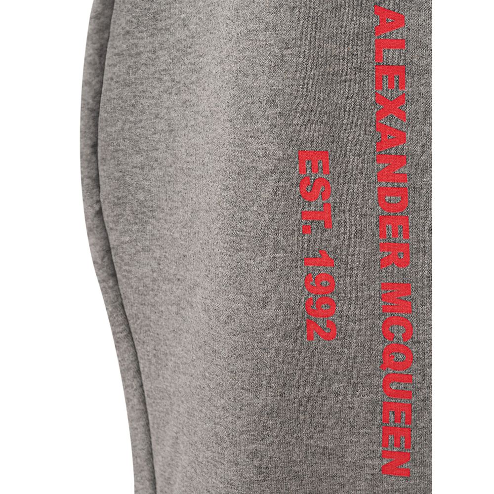 Alexander McQueen Gray Cotton Athletic Pants | Regal Royce