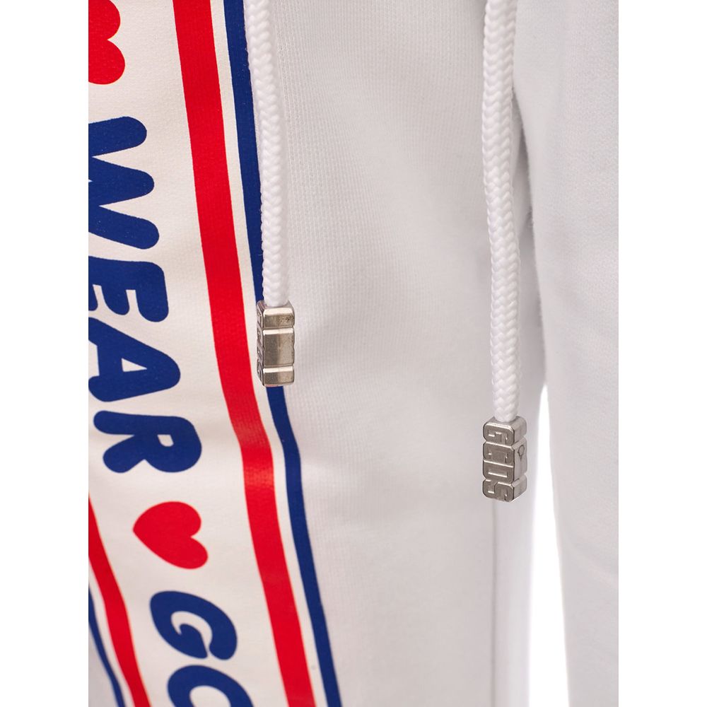 GCDS White Cotton Joggers (Workout Pants) | Regal Royce