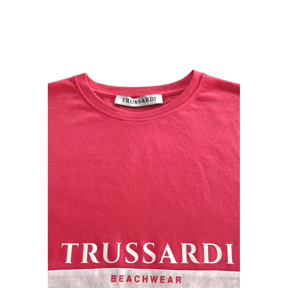 Trussardi Beachwear White Polyester Men T-Shirt | Regal Royce