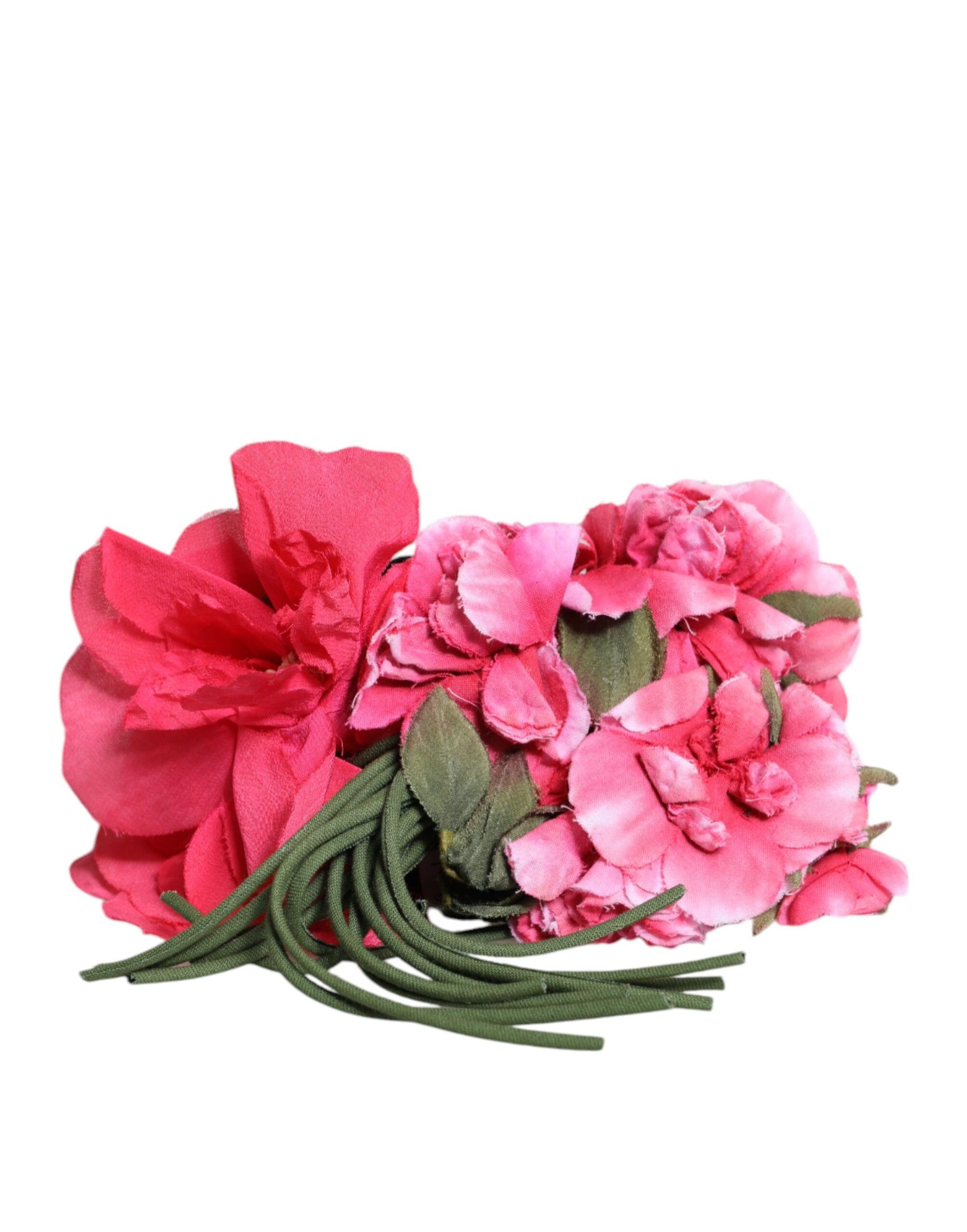 Dolce & Gabbana Multicolor Floral Applique Detail Tie Belt | Regal Royce