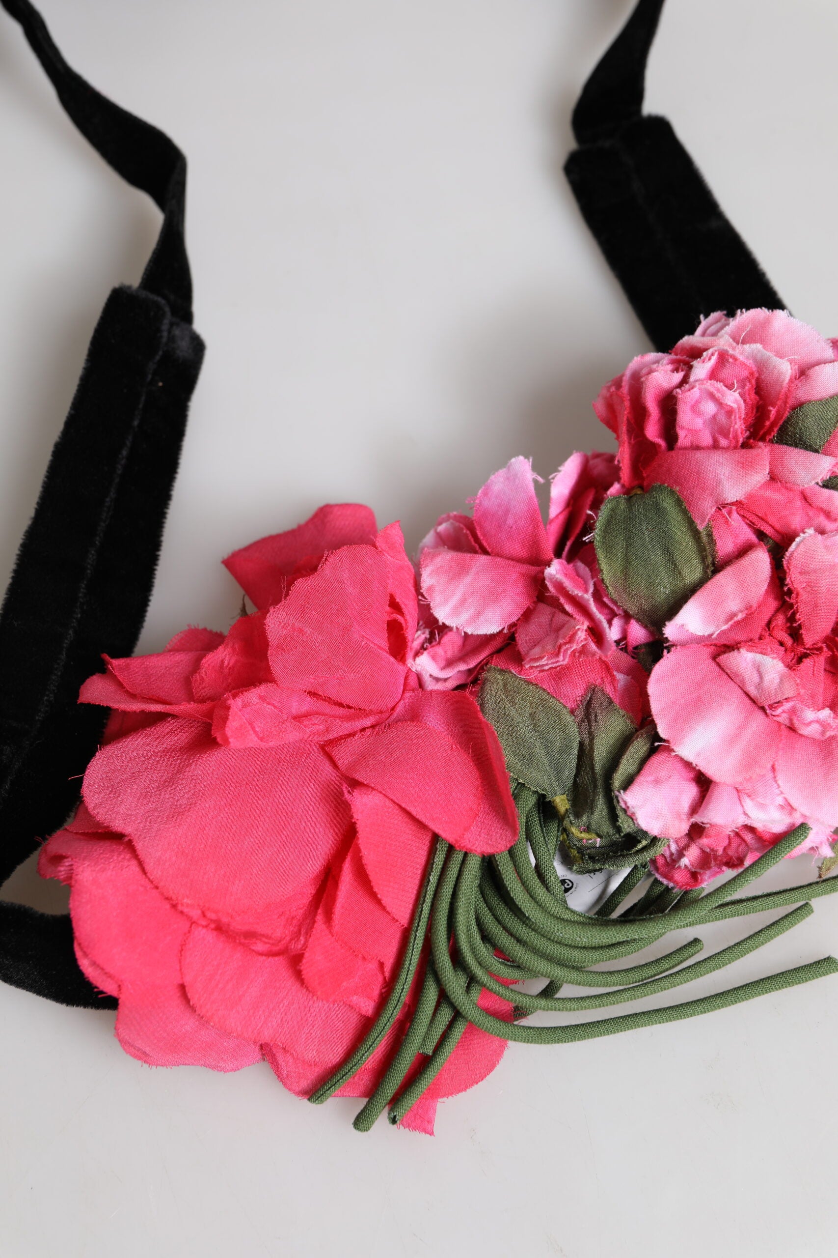 Dolce & Gabbana Multicolor Floral Applique Detail Tie Belt | Regal Royce