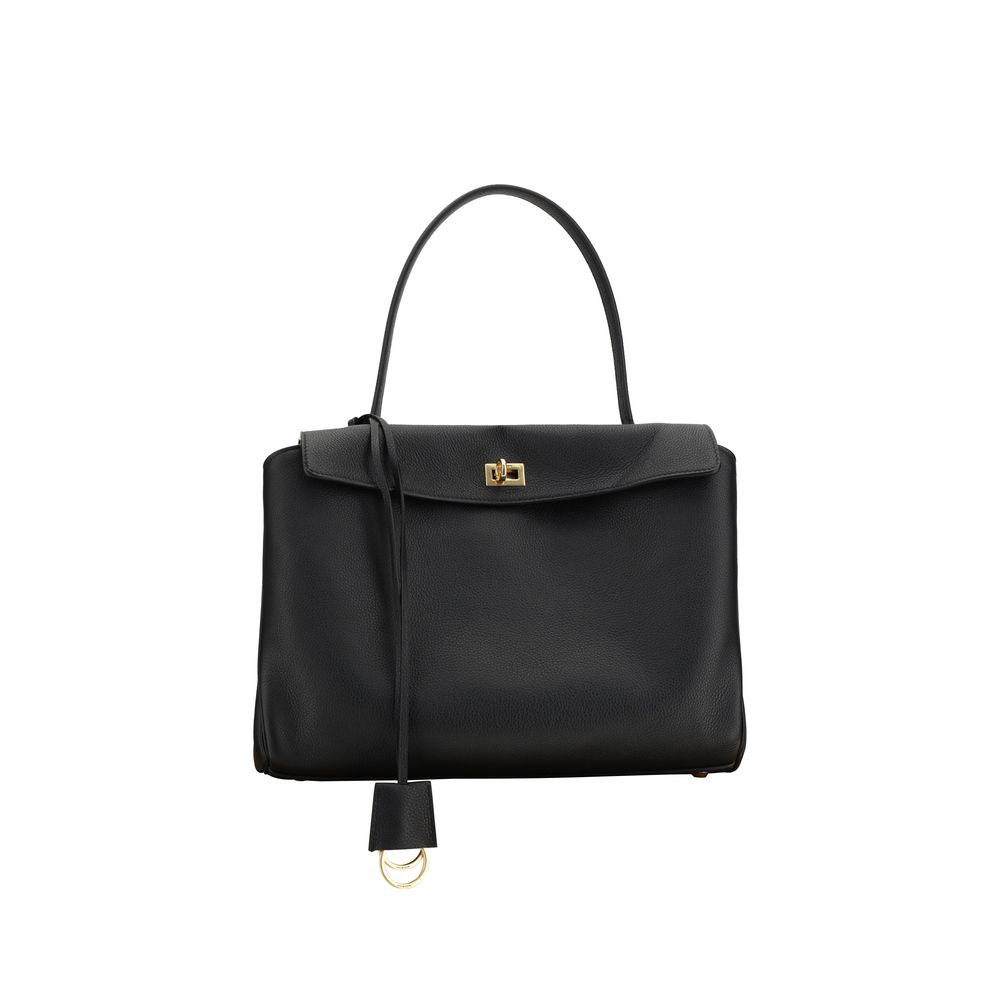 Balenciaga Black Calf Leather Bos Taurus Shoulder Bag | Regal Royce
