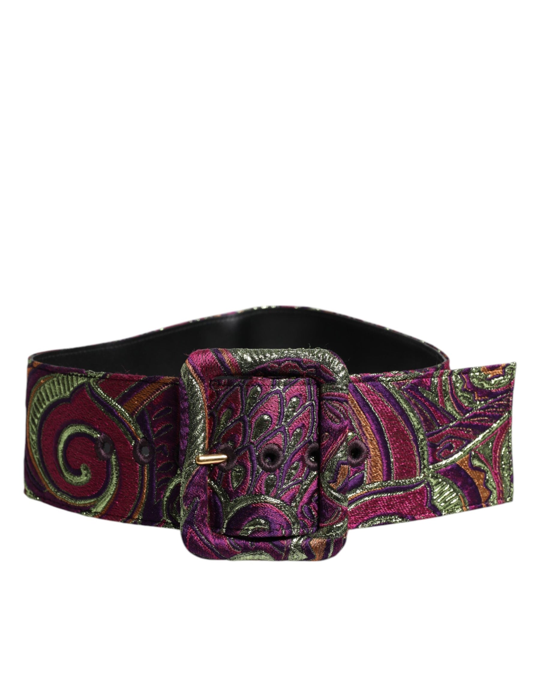 Dolce & Gabbana Multicolor Floral Jacquard Wide Waist Belt | Regal Royce