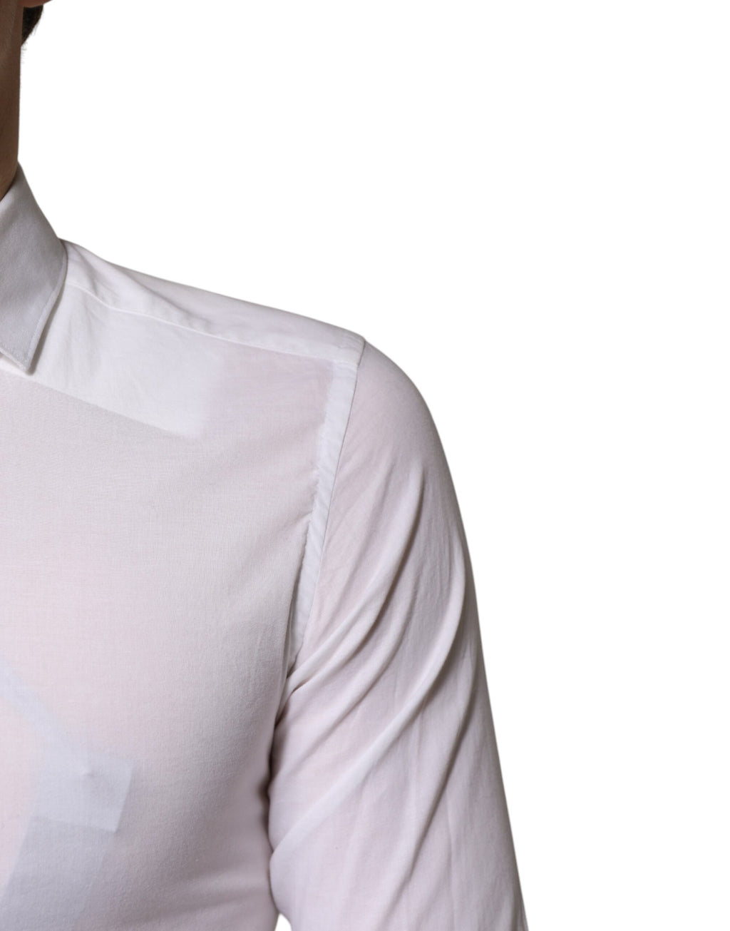 Daniele Alessandrini White Cotton Dress Formal Shirt