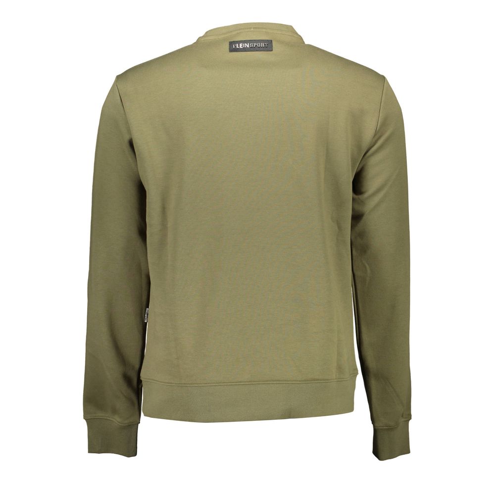Plein Sport Verde Cotton Men Sweatshirt | Regal Royce