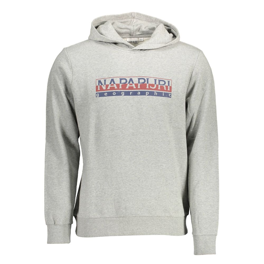 Napapijri Grigio Cotton Men Sweatshirt | Regal Royce