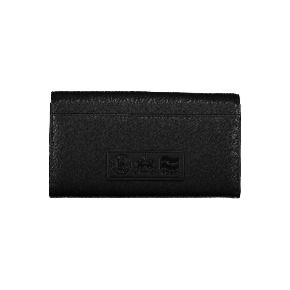 La Martina Black Polyethylene Women Wallet | Regal Royce