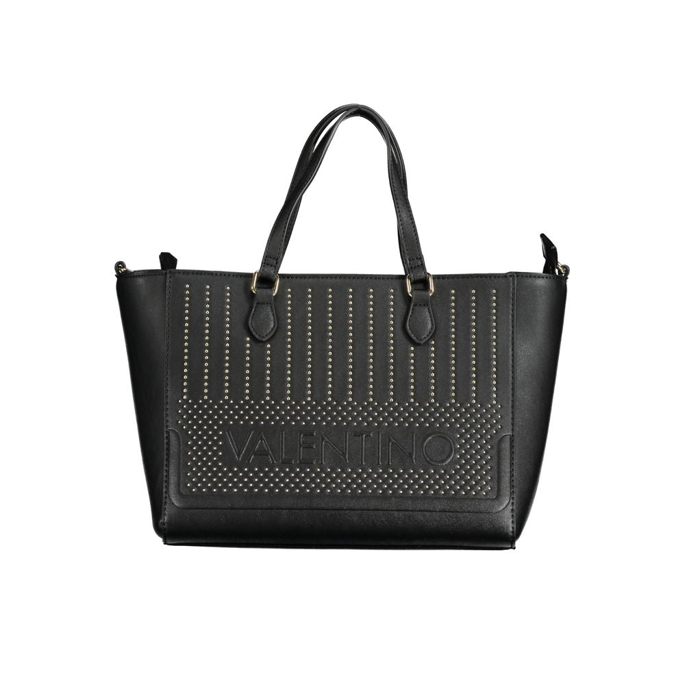 Mario Valentino Nero Polyurethane Women Handbag | Regal Royce