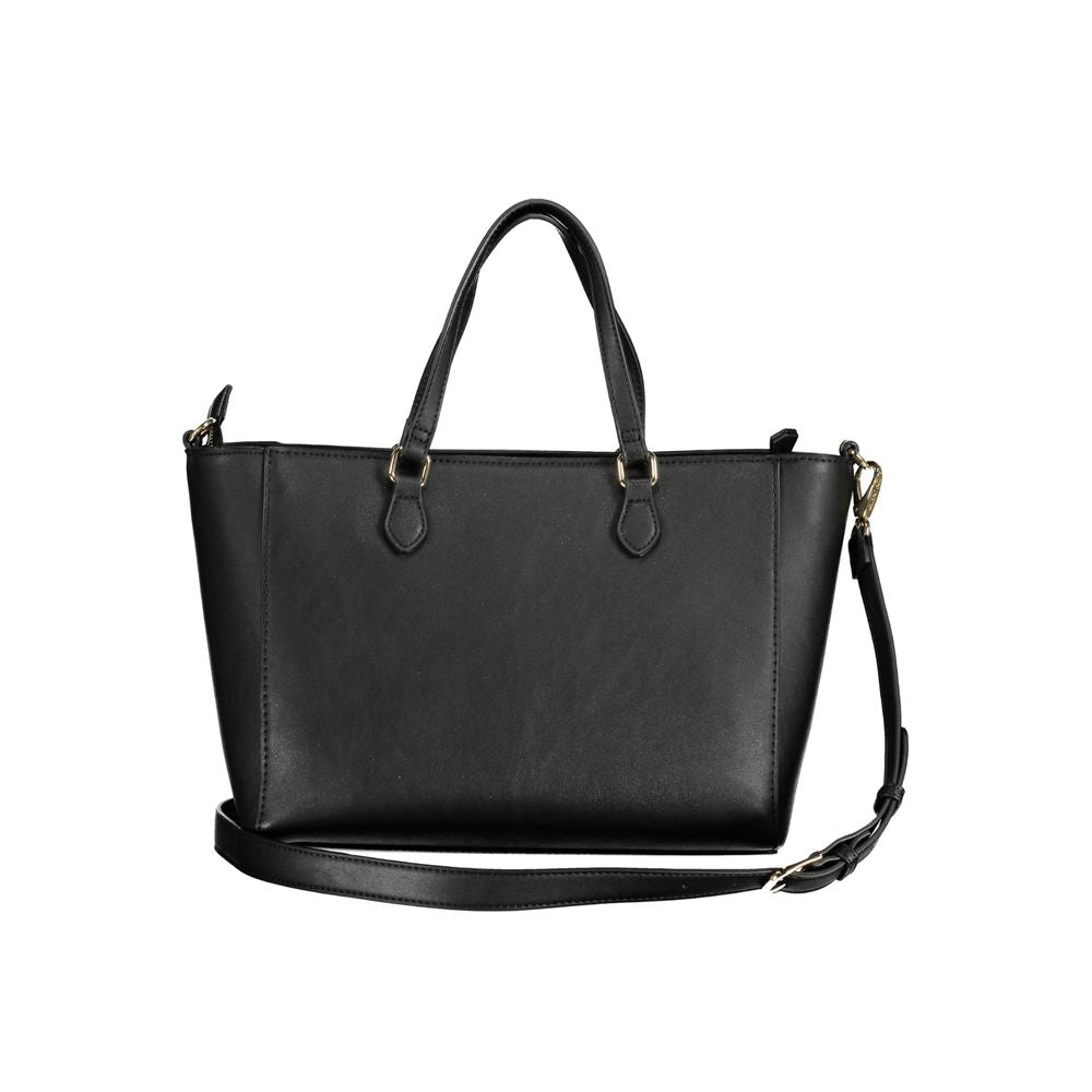 Mario Valentino Nero Polyurethane Women Handbag | Regal Royce