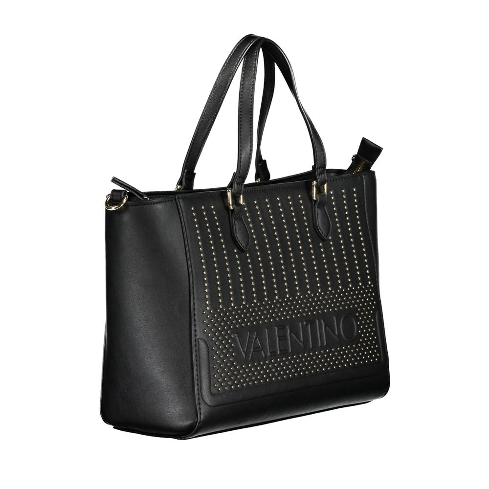 Mario Valentino Nero Polyurethane Women Handbag | Regal Royce