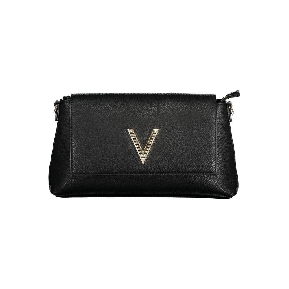 Mario Valentino Black Polyurethane Women Handbag | Regal Royce