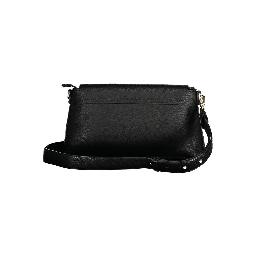 Mario Valentino Black Polyurethane Women Handbag | Regal Royce