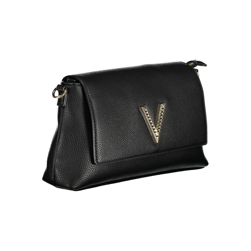 Mario Valentino Black Polyurethane Women Handbag | Regal Royce