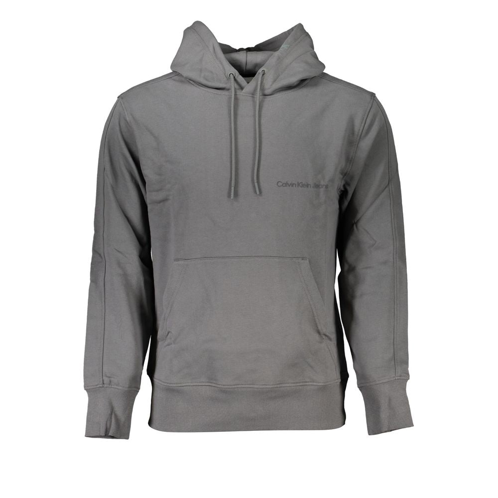 Calvin Klein Elegant Gray Hooded Sweatshirt | Regal Royce