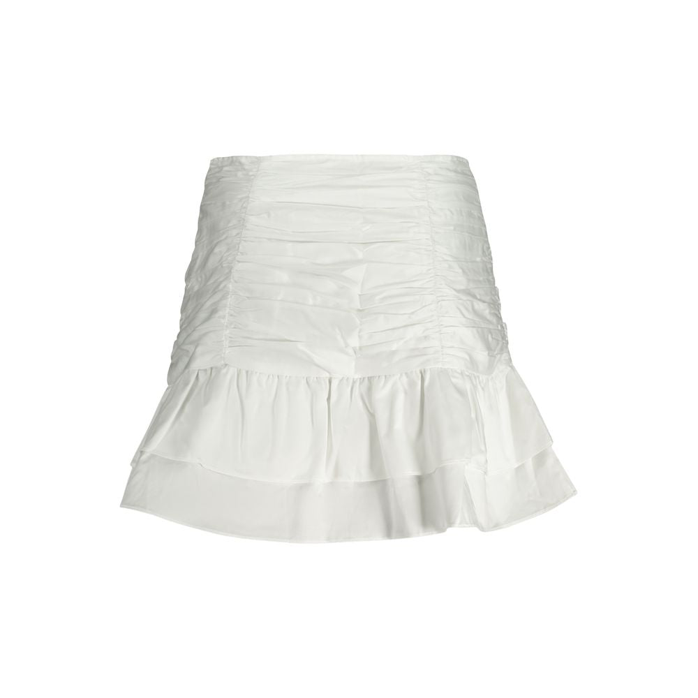 Guess Jeans White Cotton Women Skirt | Regal Royce