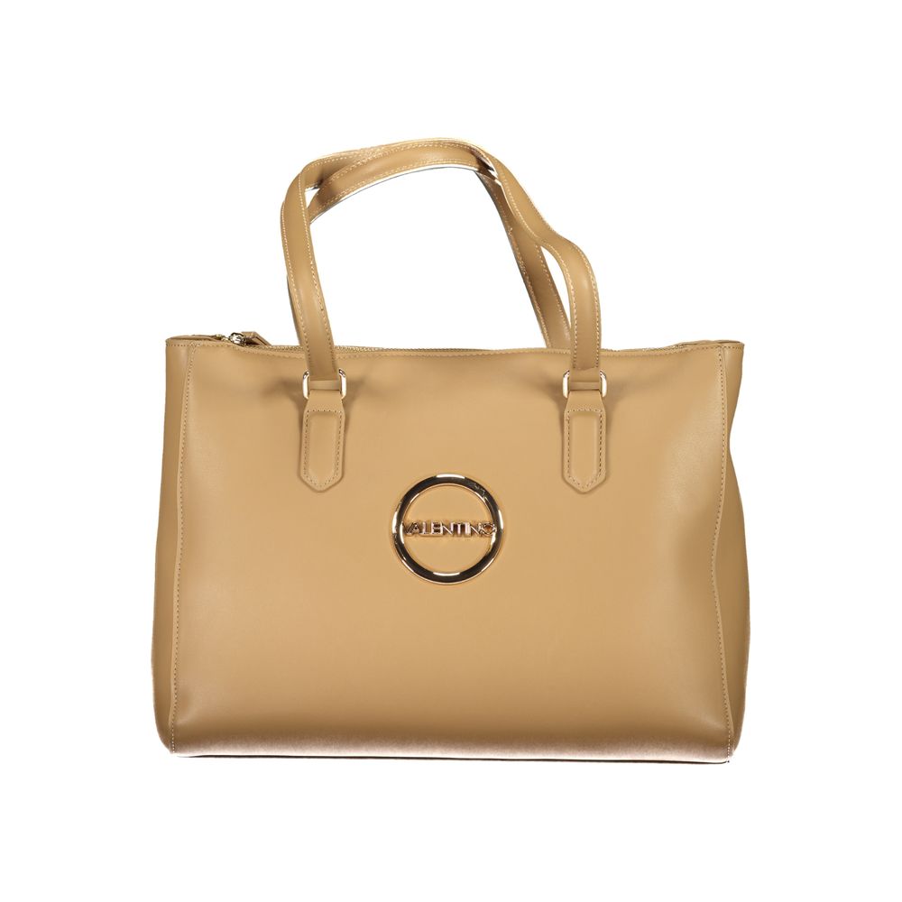 Mario Valentino Beige Polyurethane Women Handbag | Regal Royce