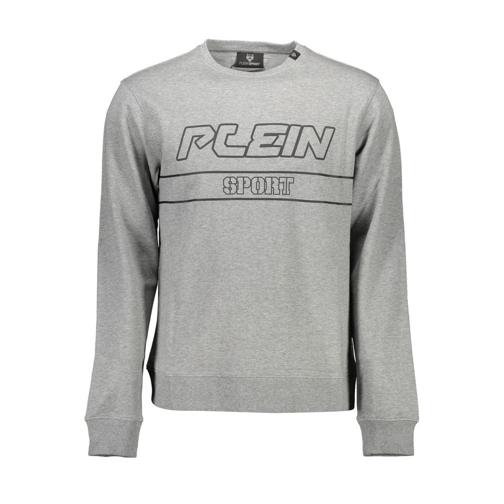 Plein Sport Grigio Cotton Men Sweatshirt | Regal Royce