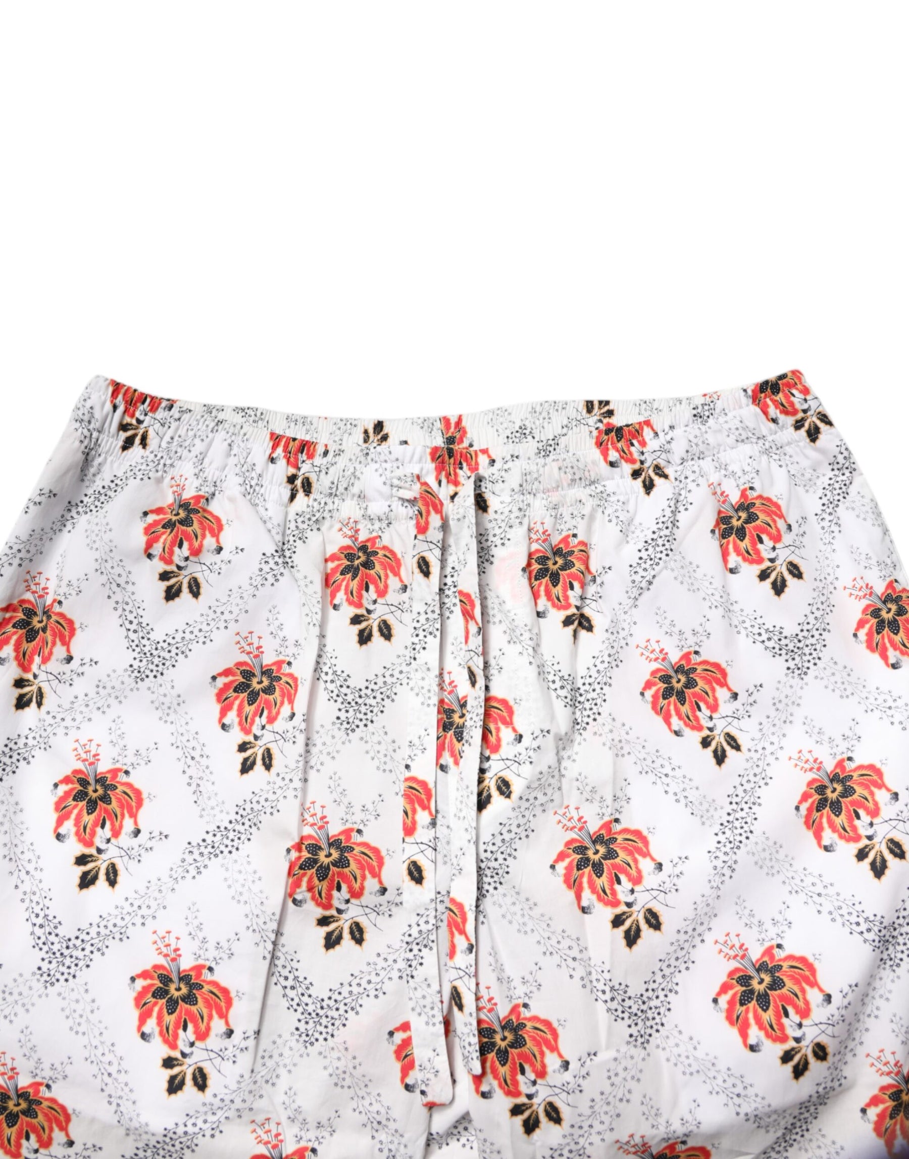 Dolce & Gabbana Multicolor Floral Print Cotton Pajama Set Sleepwear | Regal Royce