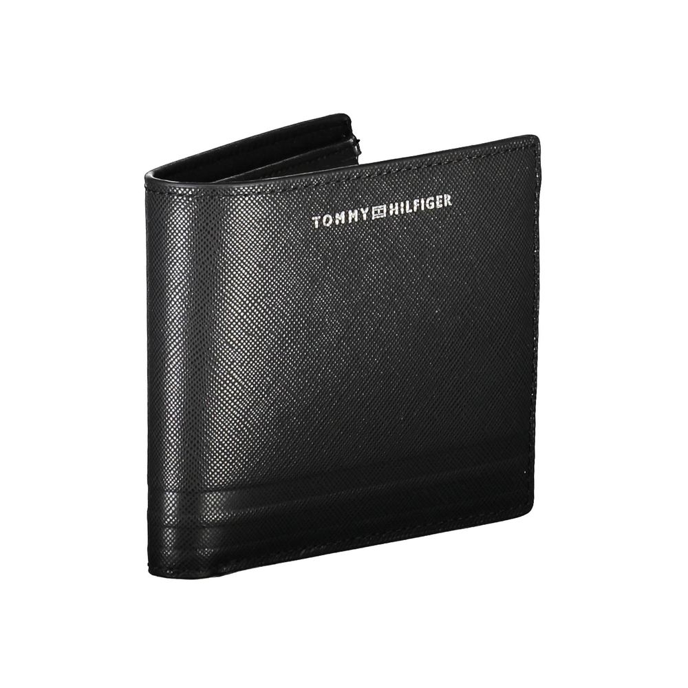 Tommy Hilfiger Black Leather Men Wallet | Regal Royce