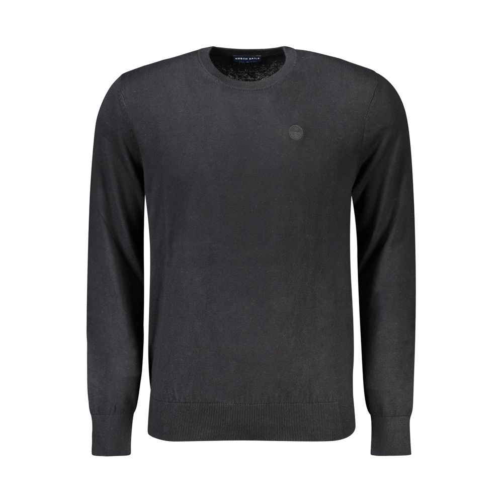 North Sails Black Cotton Men Sweater | Regal Royce