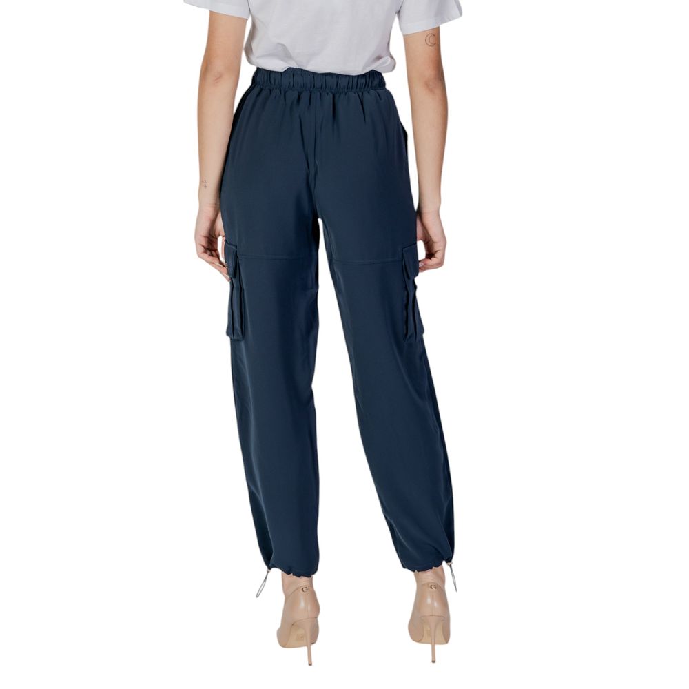 Liu Jo Blue Polyester Cargo Pants