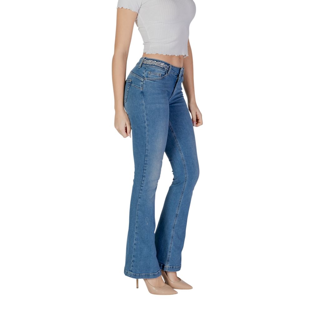 Liu Jo Light Blue Cotton Bootcut Jeans | Regal Royce