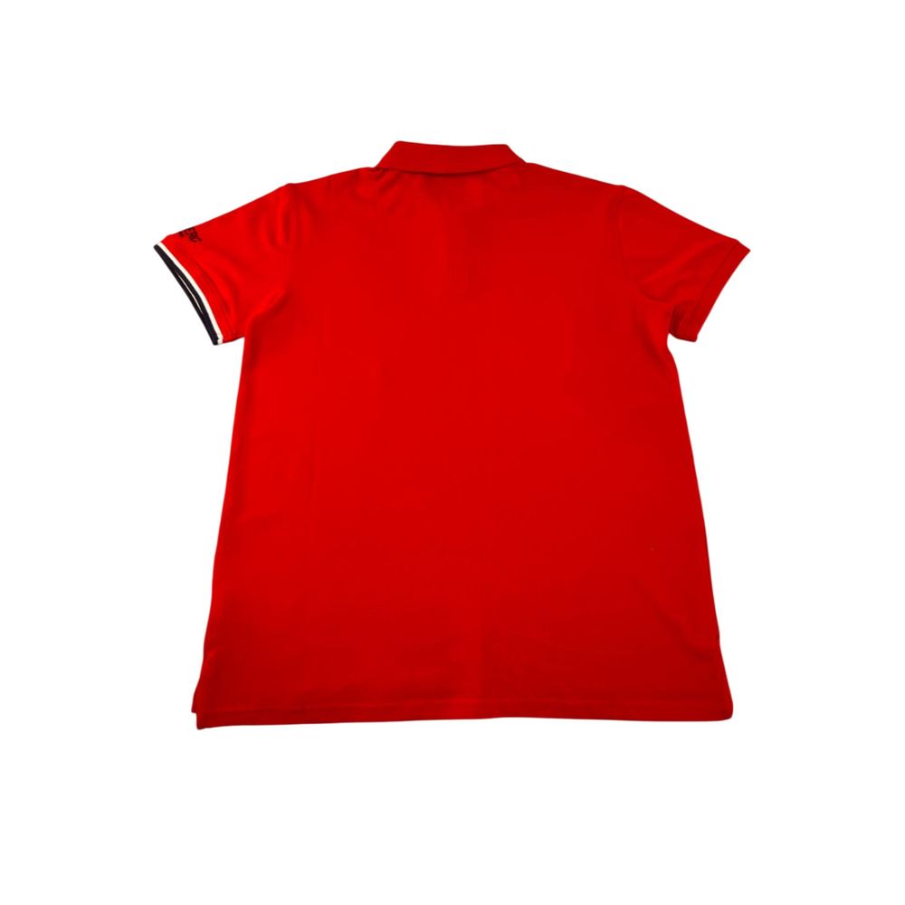 Iceberg Red Cotton Men Polo Shirt | Regal Royce