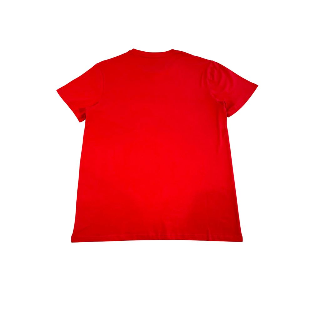 Iceberg Red Cotton Men T-Shirt | Regal Royce