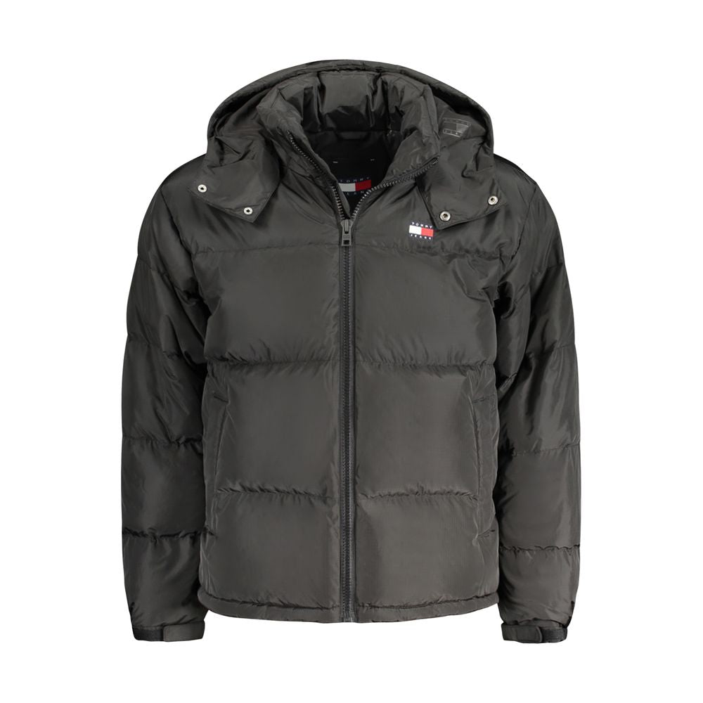 Tommy Hilfiger Black Recycled Polyester Men Jacket
