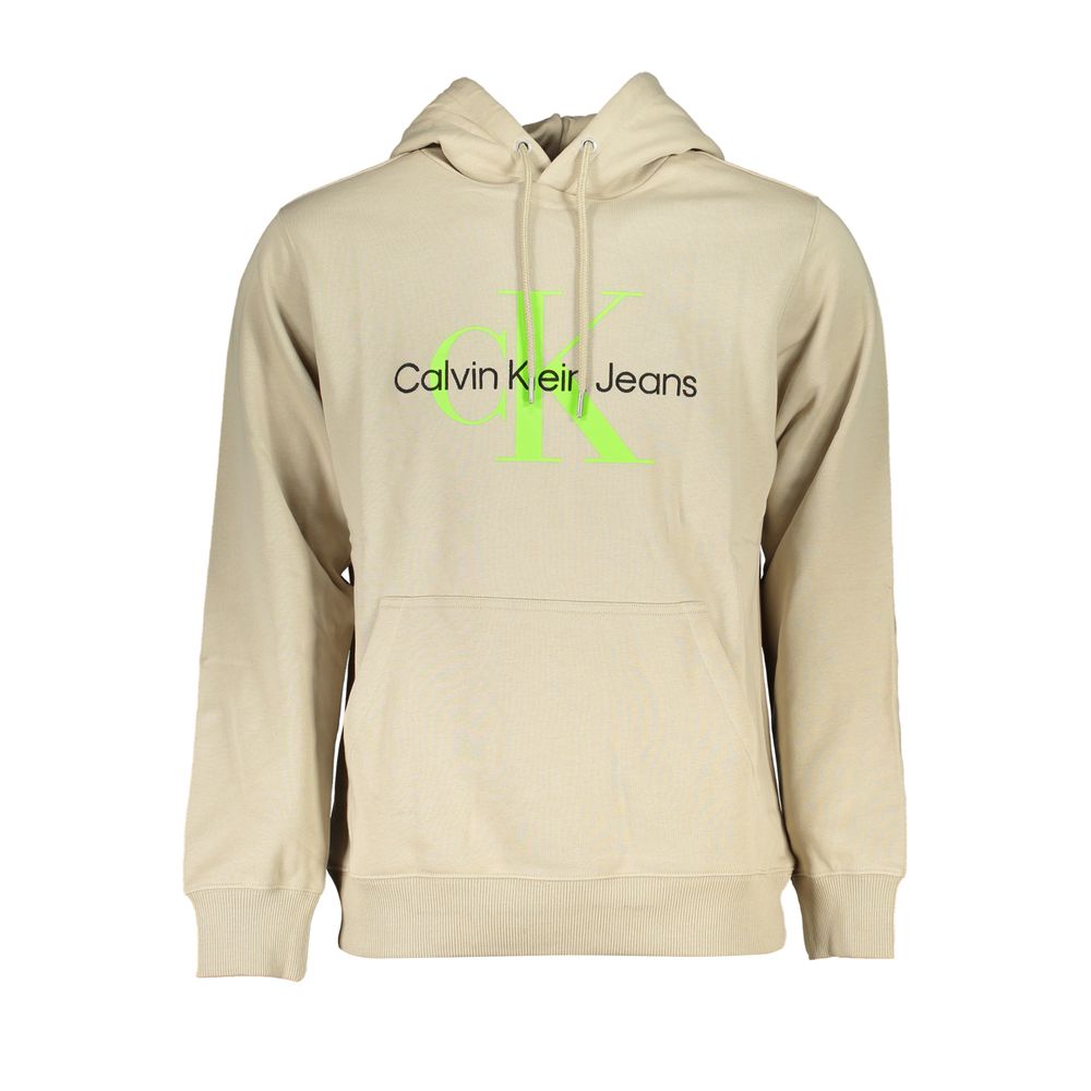 Calvin Klein Beige Cotton Men's Sweatshirt | Regal Royce